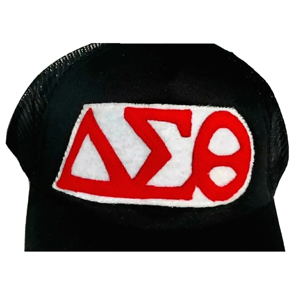 NEW Delta Sigma Theta / DST Trucker Hat (Cap)! Red & White. Women Sorority. - Picture 5 of 13